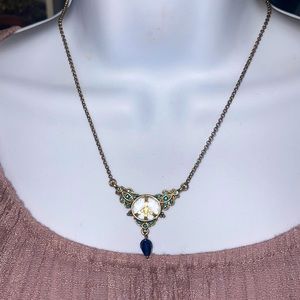 Women's necklace with blue stones 📿